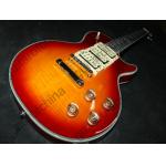 Custom shop les paul sunburst 3pickups neck through electric guitar 
