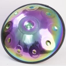 10 Note D Kurd Iridescent Stainless Steel Handpan