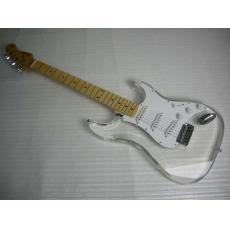 Stracaster Electric guitar Tranparent white